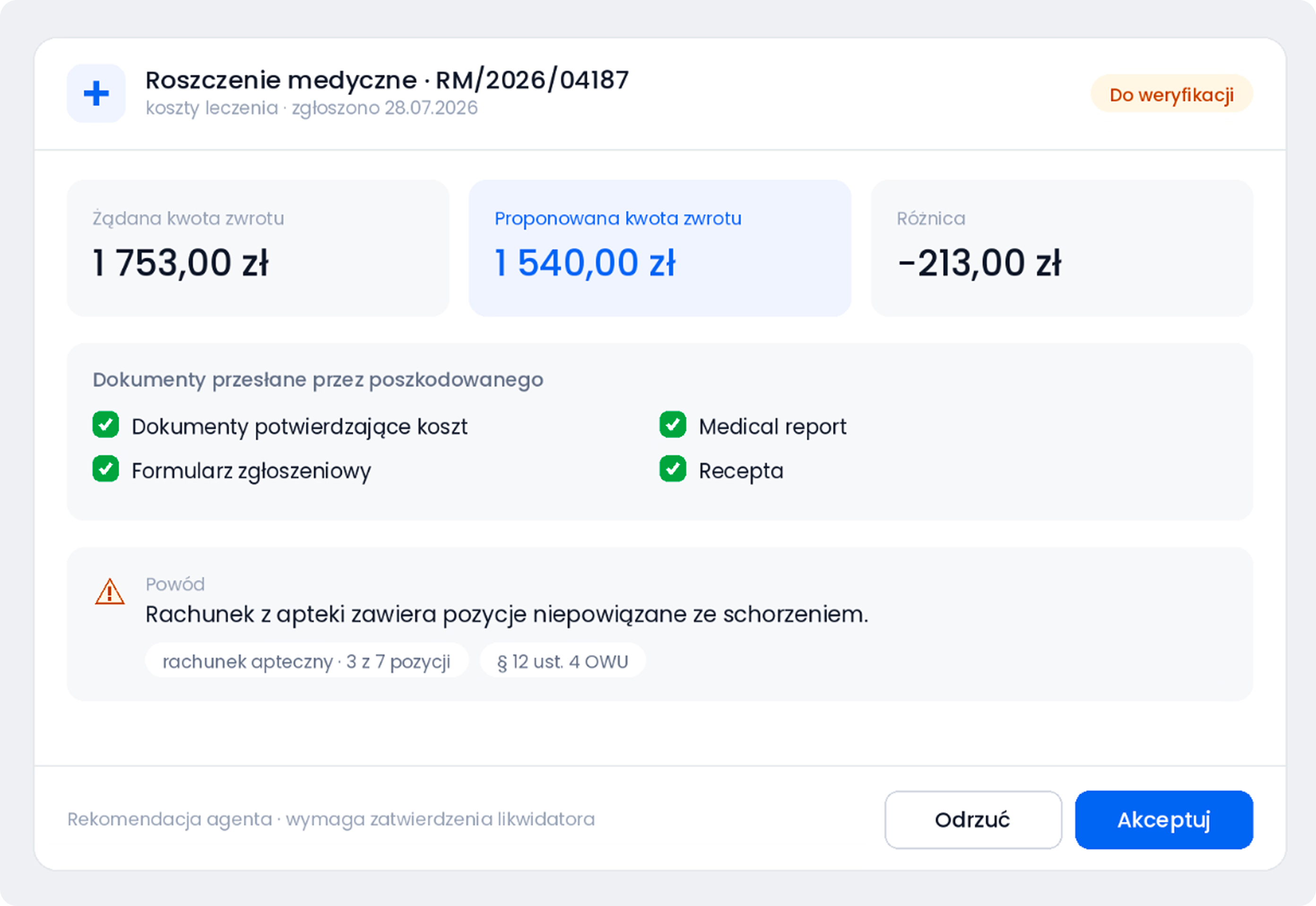 Broker ubezpieczeniowy: <strong>automatyzacja likwidacji roszczeń medycznych</strong>